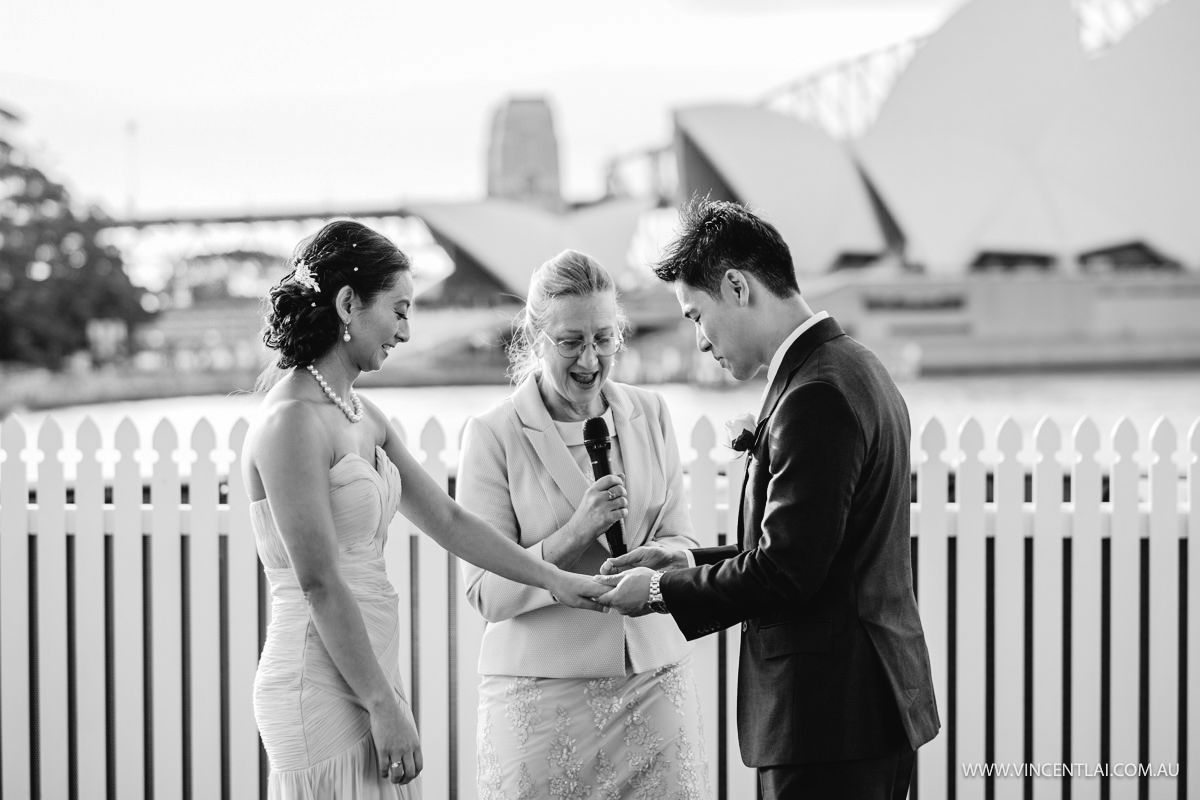 Civil Wedding Ceremony on Pontoon Boat