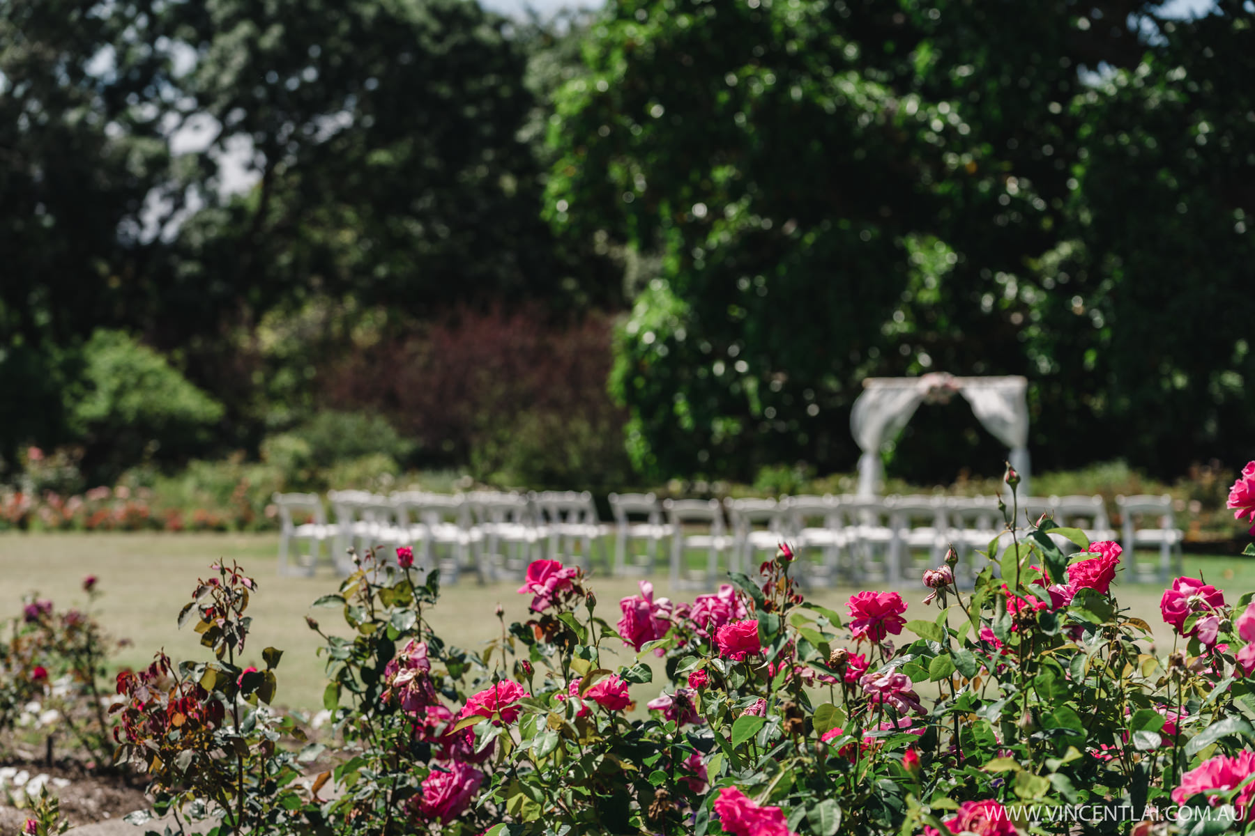 Royal Botanic Garden's Rose Garden Pavilion and Lawn