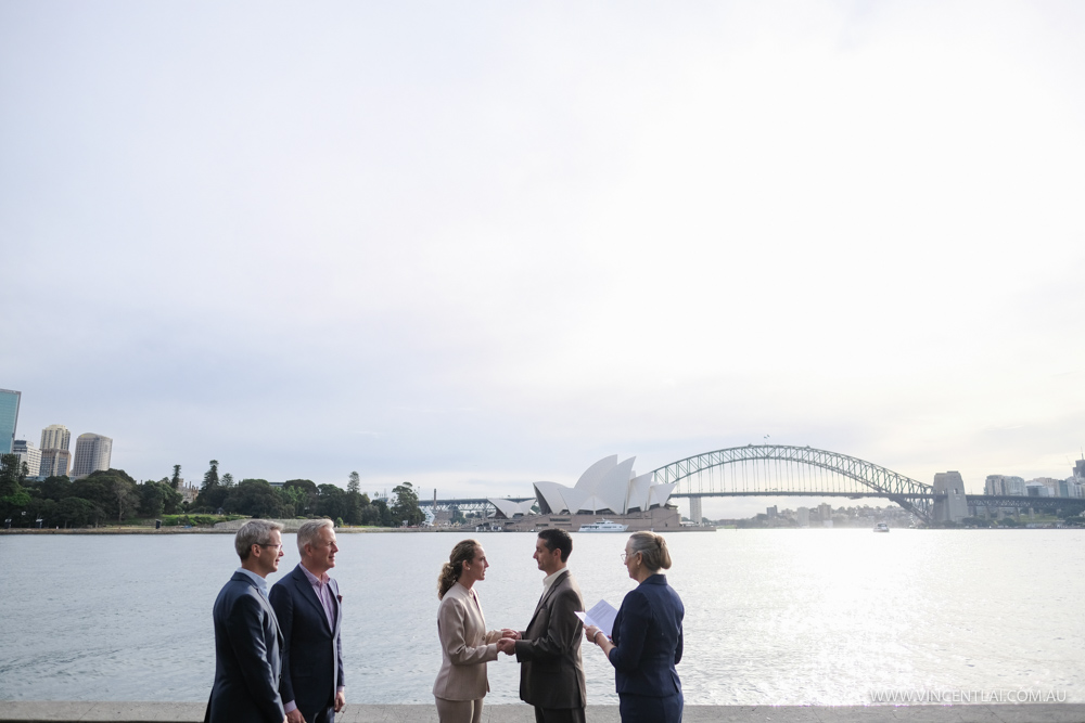 Wedding at Mrs Macquarie's Point