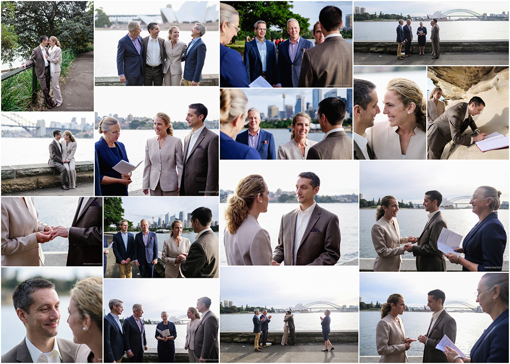 Wedding at Mrs Macquarie's Point