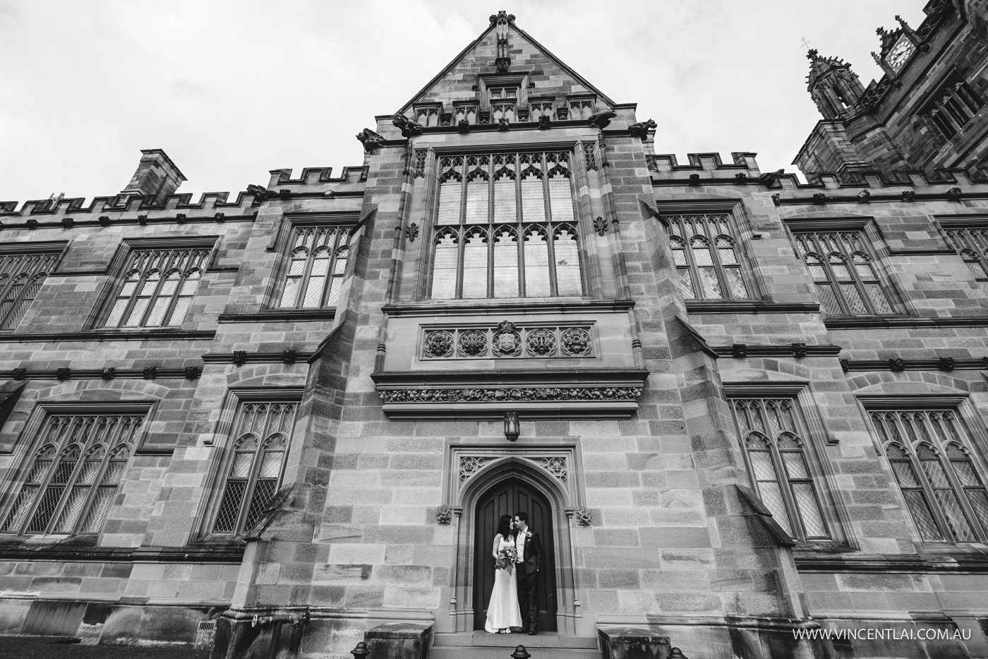 Sydney Uni Main Quad Wedding Photo